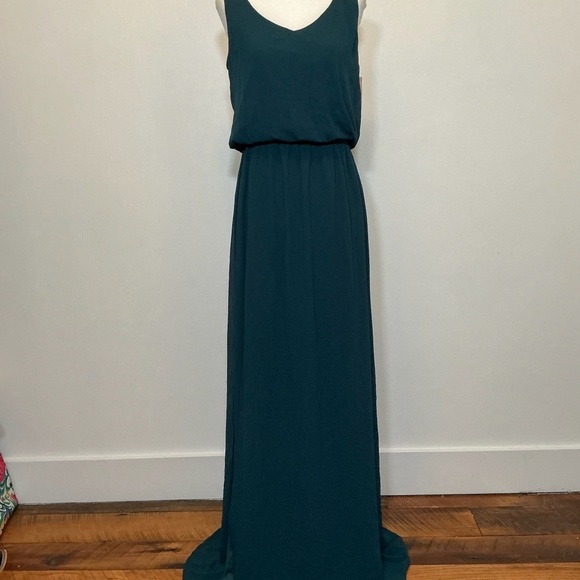 Show Me Your Mumu Kendra Maxi Dress in Emerald Green Size Small NWT - Picture 4 of 11
